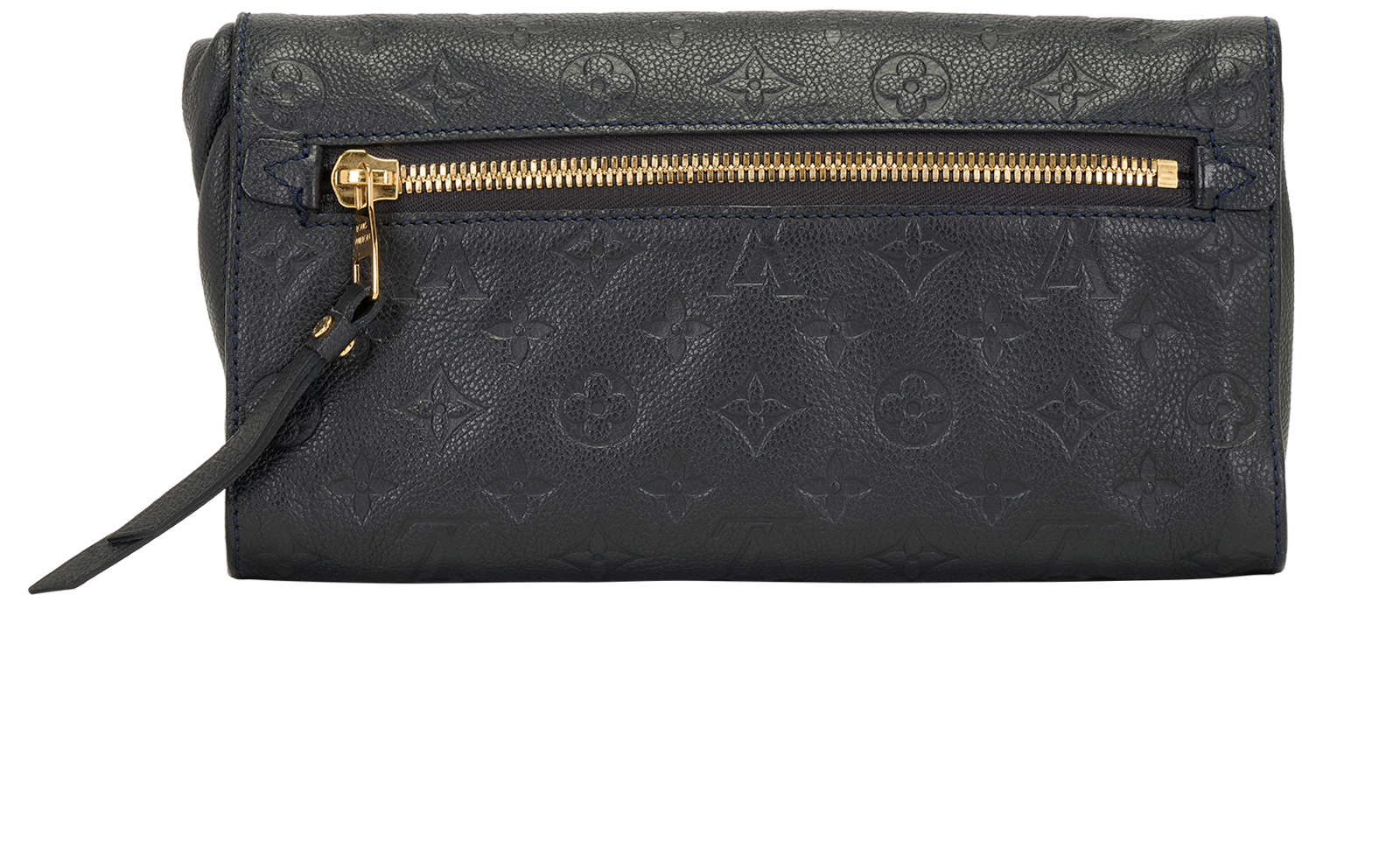 Petillante Clutch, &pound;420, Handbags, Navy, Leather, Back view